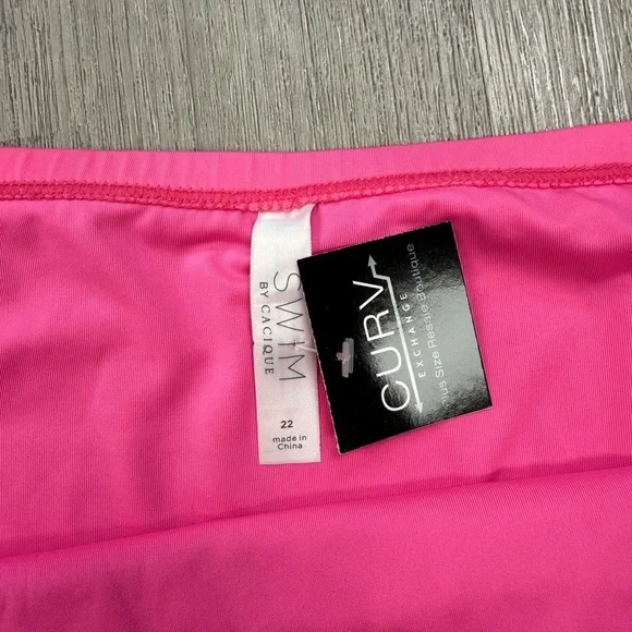 Swim By Cacique Hot Pink Bikini Bottoms - Size 22 - Picture 3 of 3